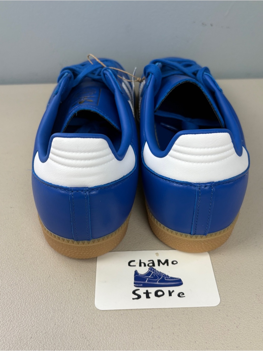 Adidas Originals Samba OG Blue Leather White Gum JR0882 Men’s sz 13 - Picture 4 of 8